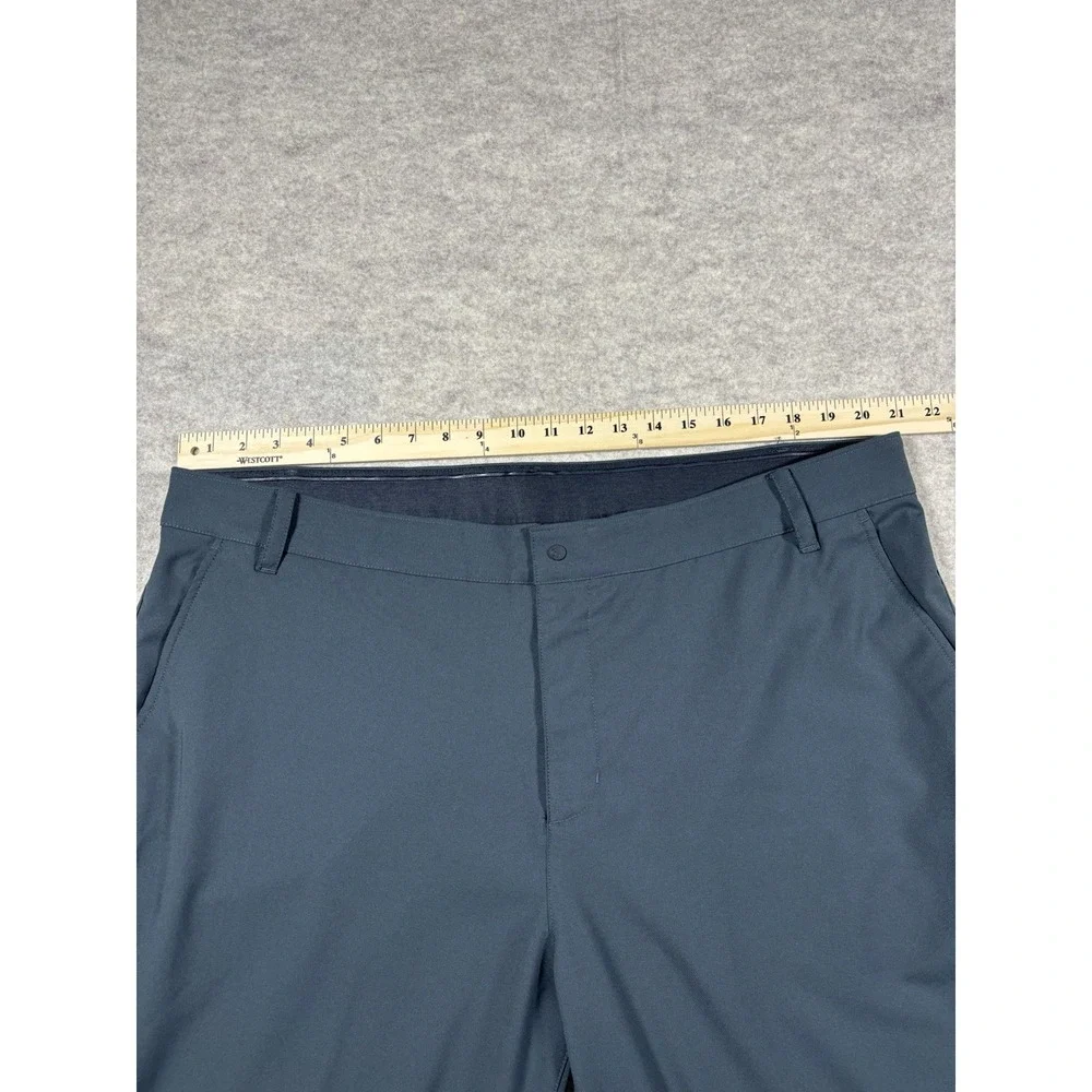 Nike Dri-Fit Men's Pants Black Golf 42x32 Chinos Slacks Flat Front Stretch